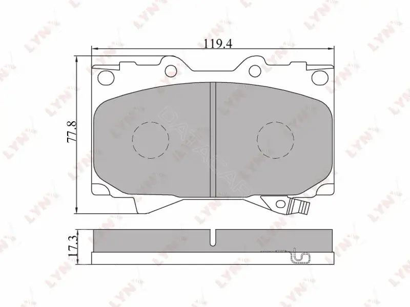Тормозные колодки LYNXAUTO BD-7503