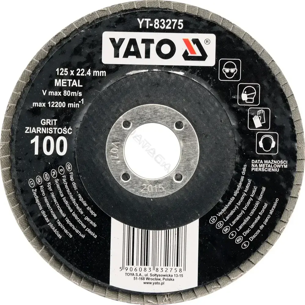 Круги шлифовальные YATO YT-83273