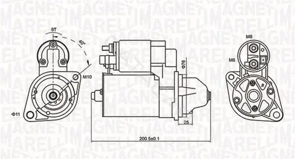 Стартер MAGNETI MARELLI 063721412010