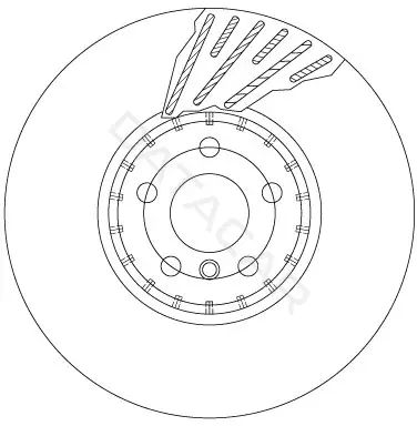 Тормозные диски TRW DF6890S