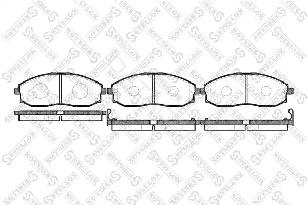 Тормозные колодки STELLOX 714002-SX
