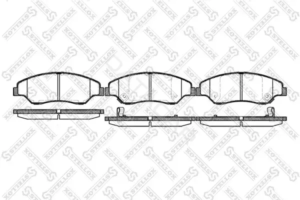 Тормозные колодки STELLOX 750002-SX
