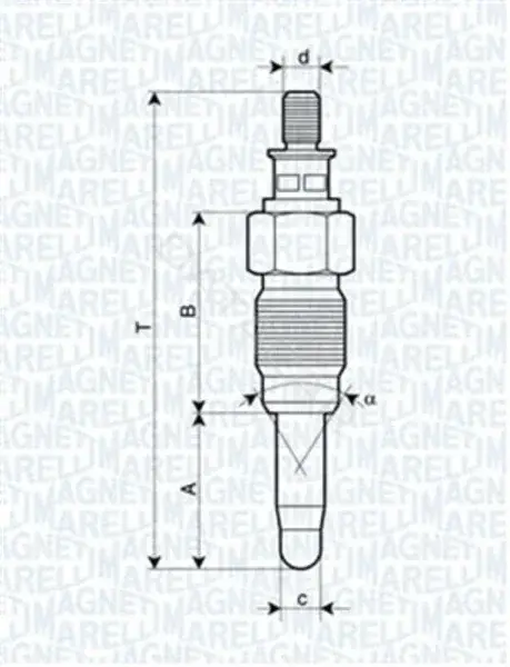 Свечи накала MAGNETI MARELLI 062900056304