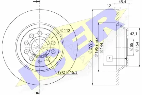 Тормозные диски ICER 78BD5642-2