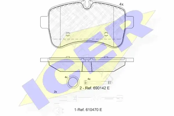 Тормозные колодки ICER 141837-203