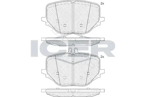 Тормозные колодки ICER 182445