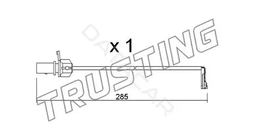 Датчик износа тормозных колодок TRUSTING SU.345
