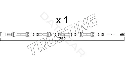 Датчик износа тормозных колодок TRUSTING SU.373