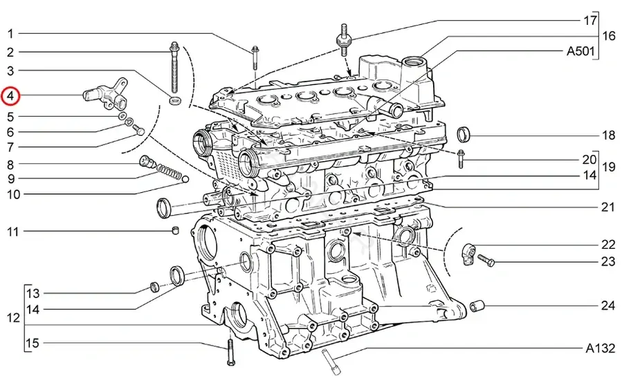 Датчик коленвала LADA 21120370604000