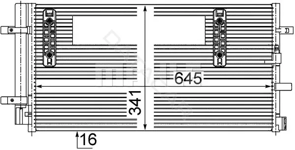 Радиатор кондиционера KNECHT/MAHLE AC457000S