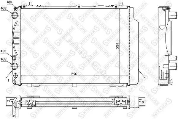 Радиатор охлаждения STELLOX 10-25536-SX