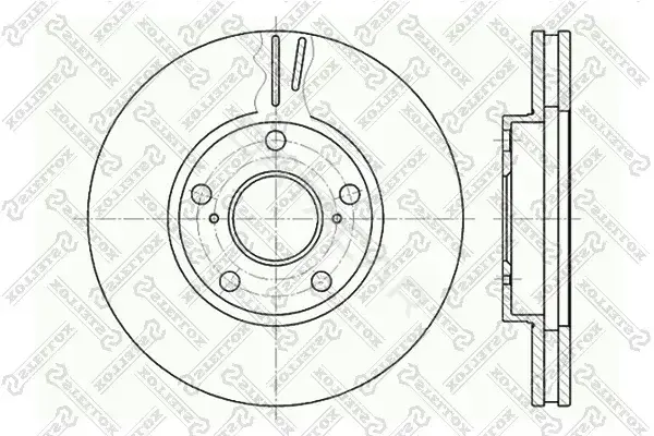 Тормозные диски STELLOX 6020-4549V-SX