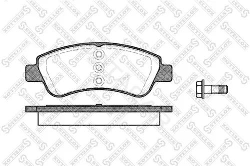 Тормозные колодки STELLOX 851020-SX