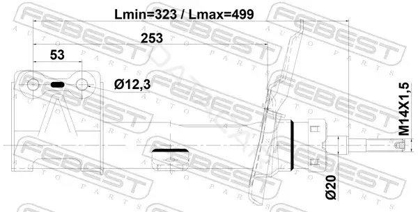 Амортизаторы FEBEST 25110-009FR