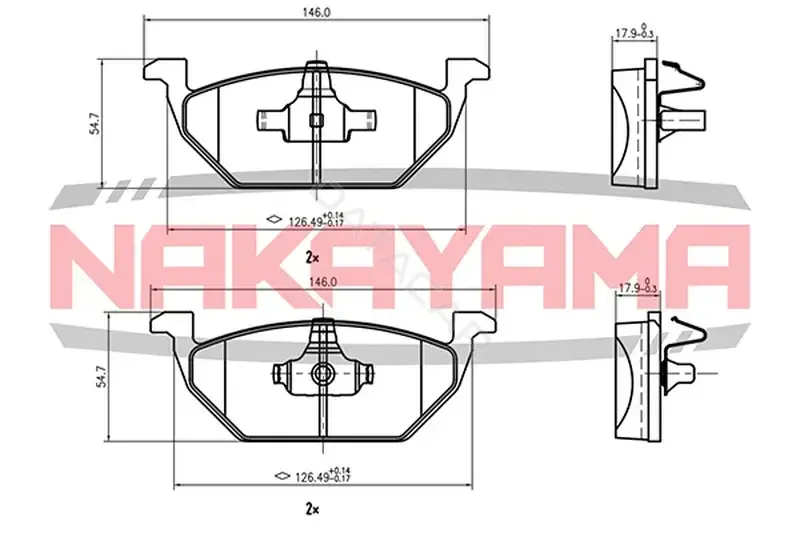 Тормозные колодки NAKAYAMA HP8018NY