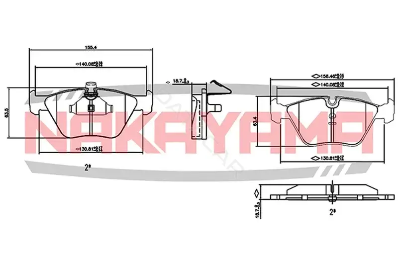 Тормозные колодки NAKAYAMA HP8419NY