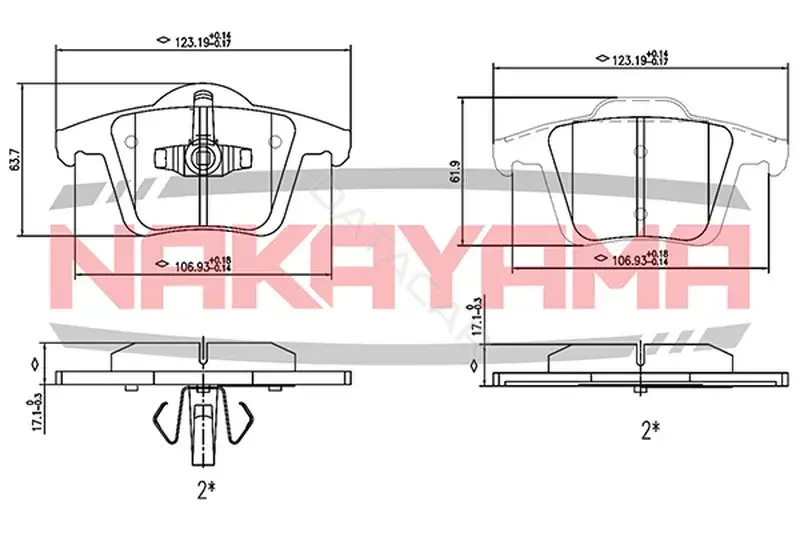 Тормозные колодки NAKAYAMA HP8436NY