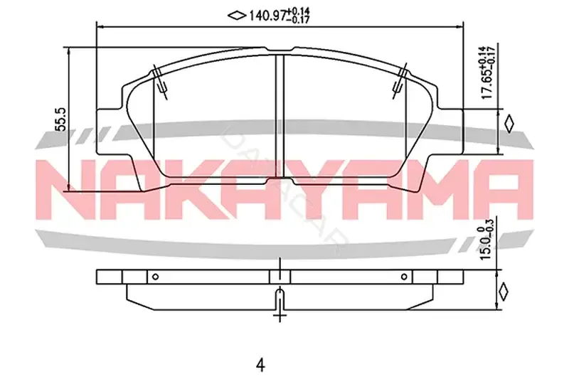 Тормозные колодки NAKAYAMA P0278NY
