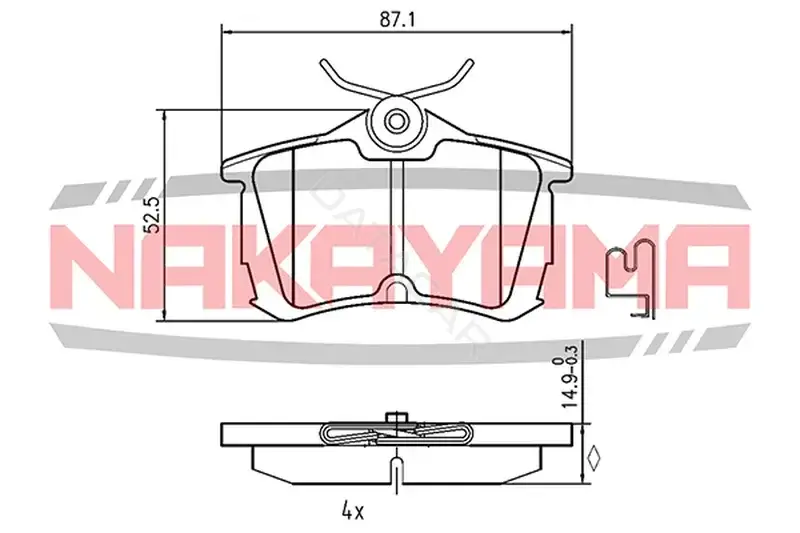Тормозные колодки NAKAYAMA P0545NY