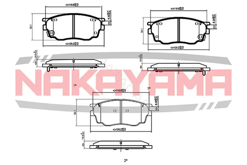 Тормозные колодки NAKAYAMA P0359NY