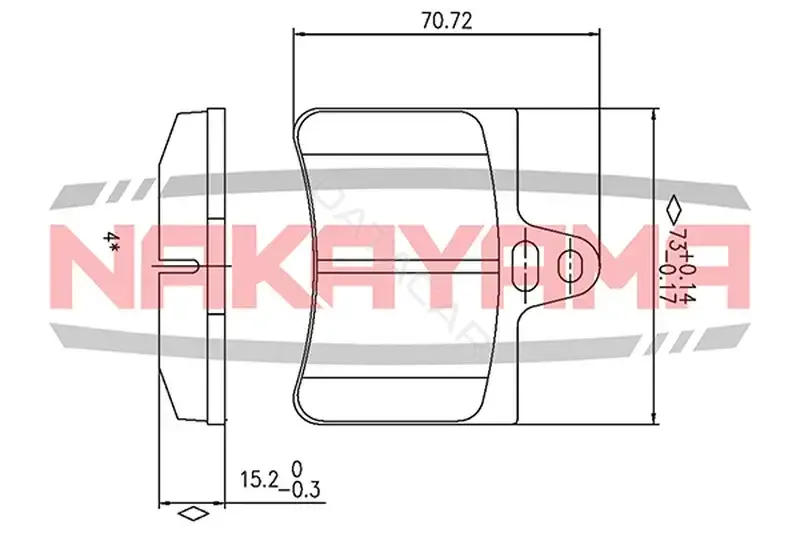 Тормозные колодки NAKAYAMA P0848NY
