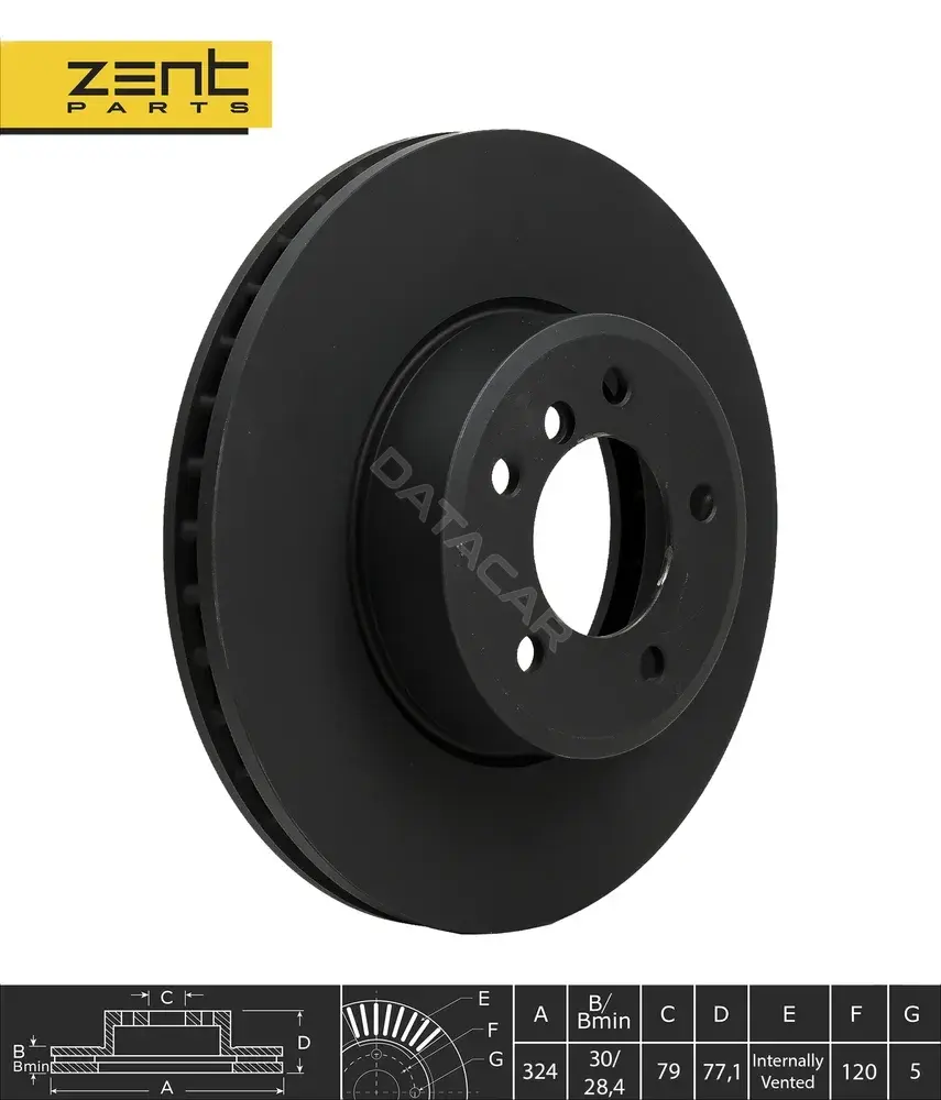 Тормозные диски ZentParts Z06134