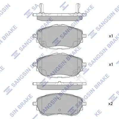 Тормозные колодки Hi-Q SP1700A