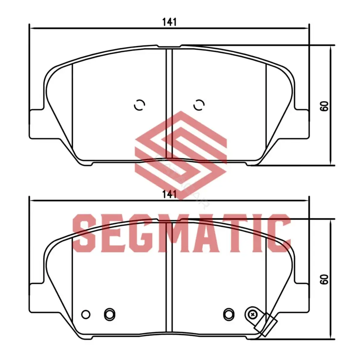 Тормозные колодки SEGMATIC SGBP2643