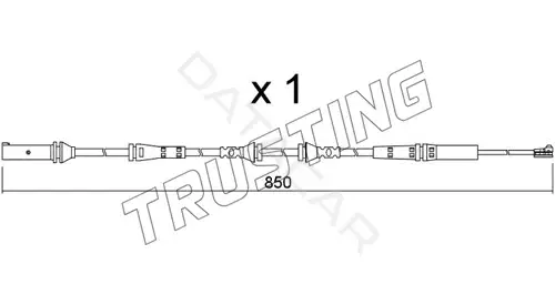 Датчик износа тормозных колодок TRUSTING SU.366