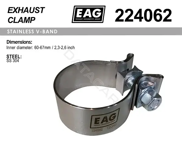 Хомут глушителя EAG 224062