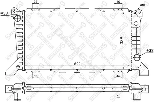 Радиатор охлаждения STELLOX 10-25056-SX