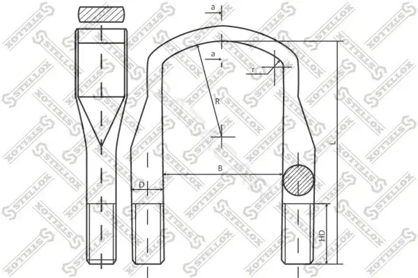 Стремянка рессоры STELLOX 84-64214-SX