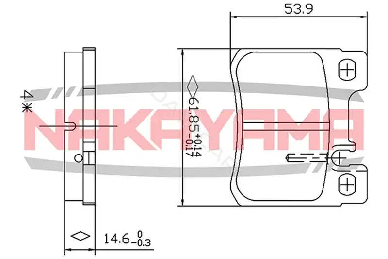Тормозные колодки NAKAYAMA HP8200NY