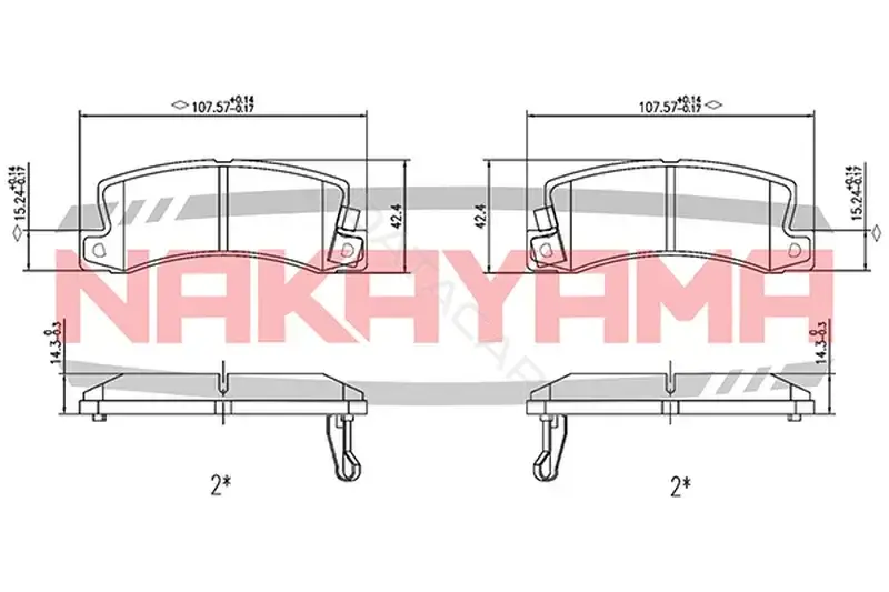 Тормозные колодки NAKAYAMA P0232NY