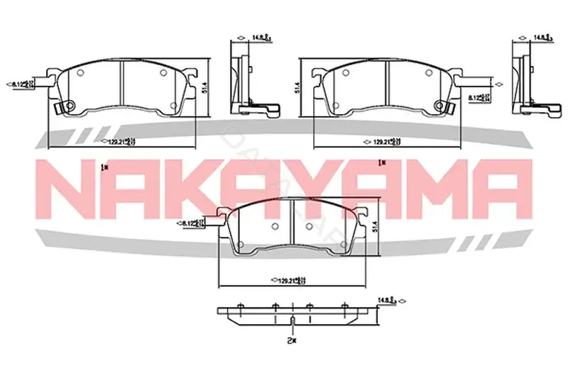 Тормозные колодки NAKAYAMA P0331NY