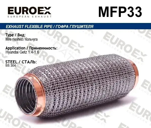 Гофра глушителя EUROEX MFP33