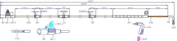 Датчик износа тормозных колодок Hi-Q SWS1707