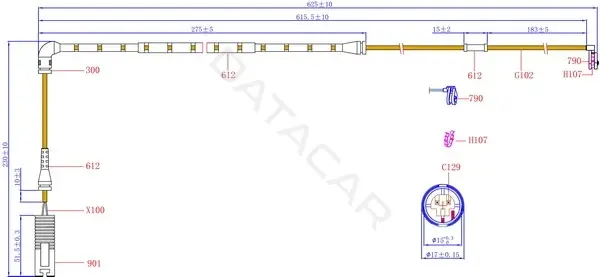 Датчик износа тормозных колодок Hi-Q SWS1122