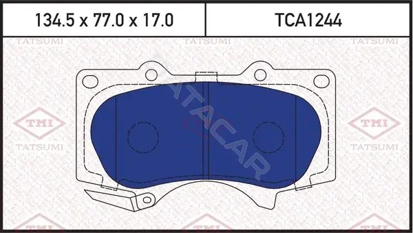 Тормозные колодки TATSUMI TCA1244