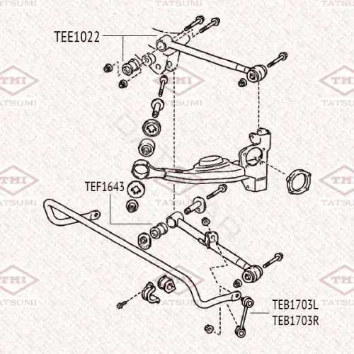 Стойки стабилизатора TATSUMI TEB1703L