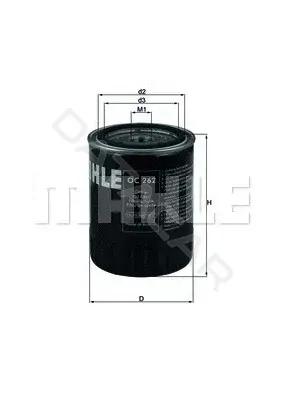 Масляный фильтр KNECHT/MAHLE OC262