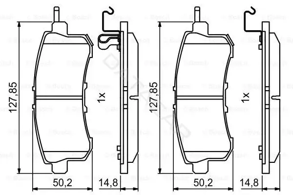 Тормозные колодки BOSCH 0986494778