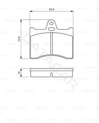 Тормозные колодки BOSCH 0986463890