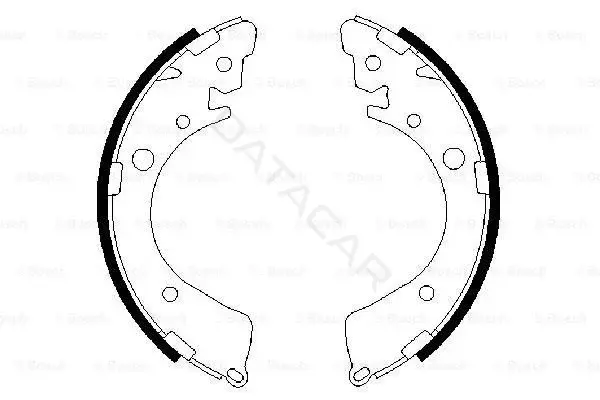 Барабанные колодки BOSCH 0986487323