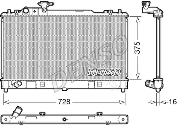 Радиатор охлаждения DENSO DRM44033