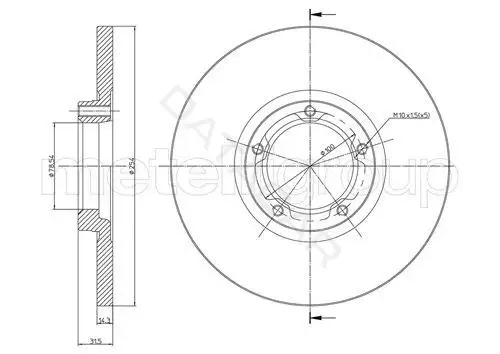 Тормозные диски METELLI 23-0163