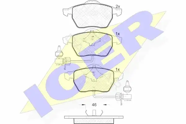 Тормозные колодки ICER 181331