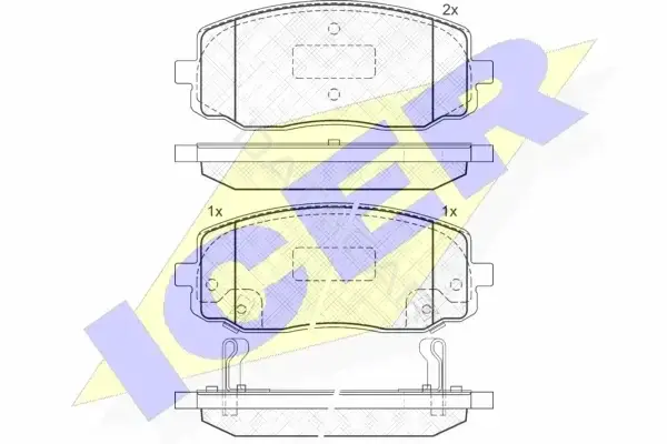 Тормозные колодки ICER 181709