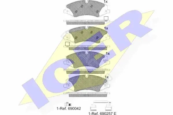 Тормозные колодки ICER 181957-203