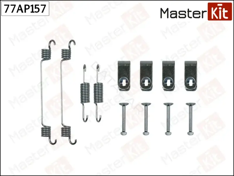 Ремкомплект тормозных колодок MASTERKIT 77AP157